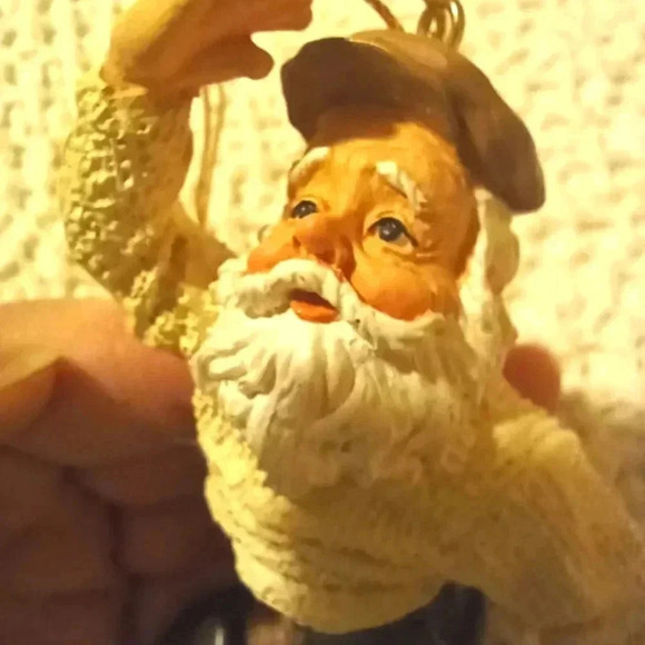 Golf Santa Christmas Ornament 4" Bearded Gentleman Vintage - Picture 3 of 6